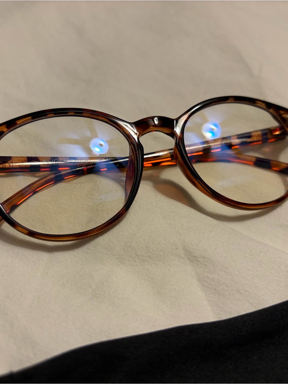 Nectar Blue Light Tortoiseshell Round Glasses Frames